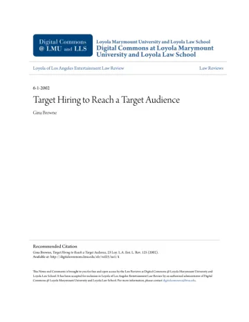 Target Hiring to Reach a Target Audience